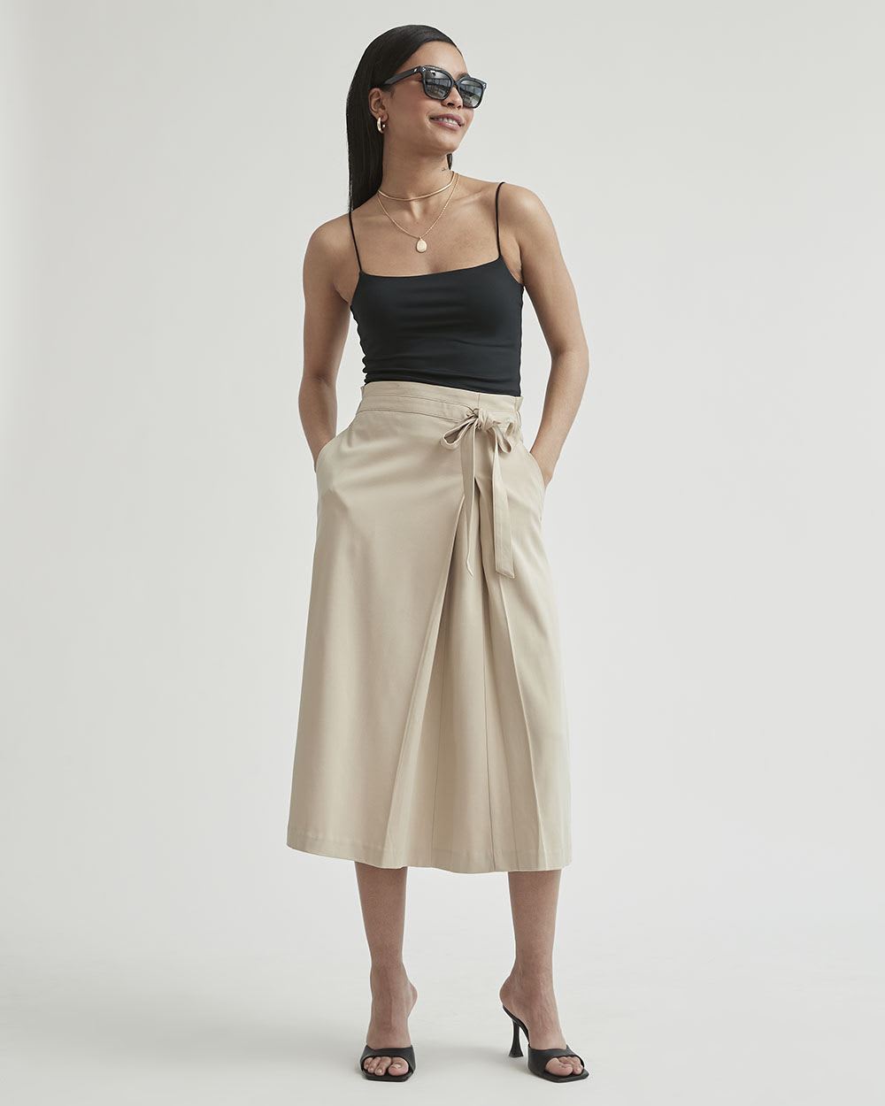 Square-Neck Cropped Cami