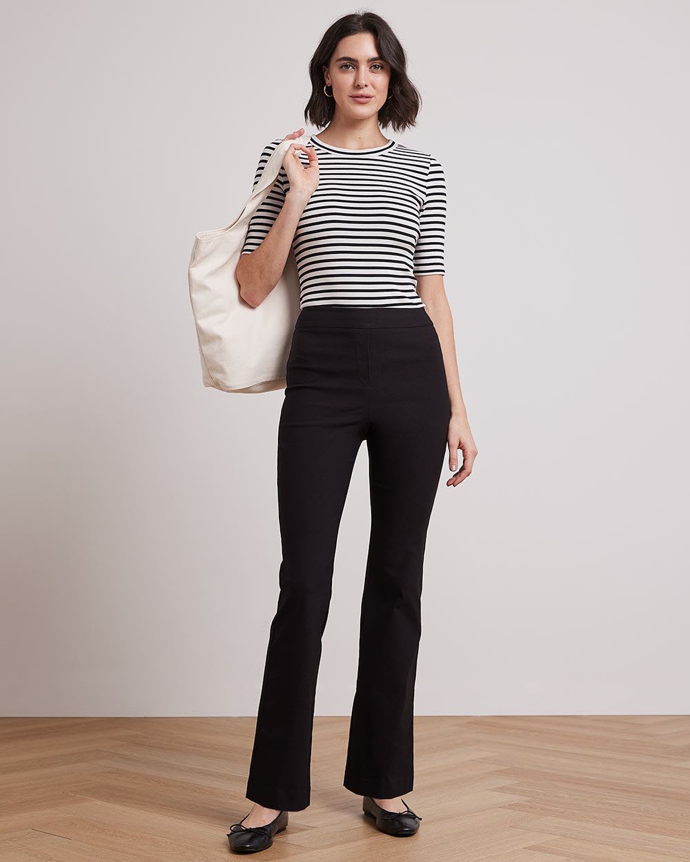High-Rise Flare-Leg Legging Pant