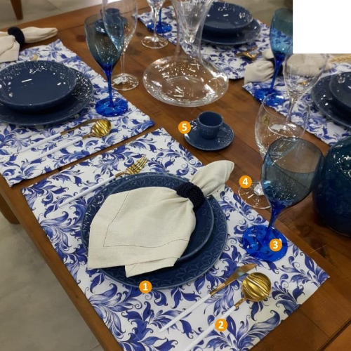 Oxford Mia Wave 20 Pieces Dinnerware Set Service for 4