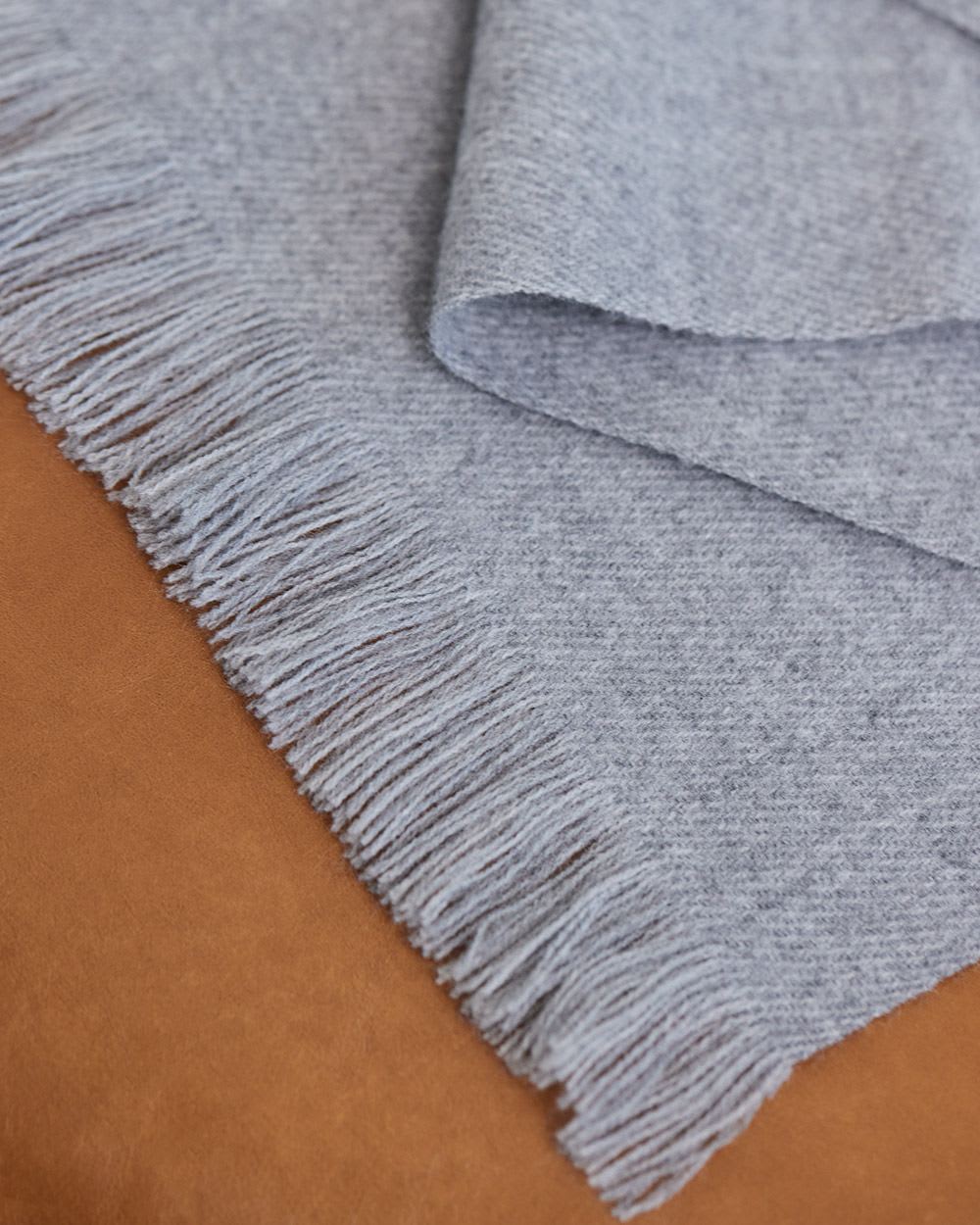 Solid Scarf with Fringes