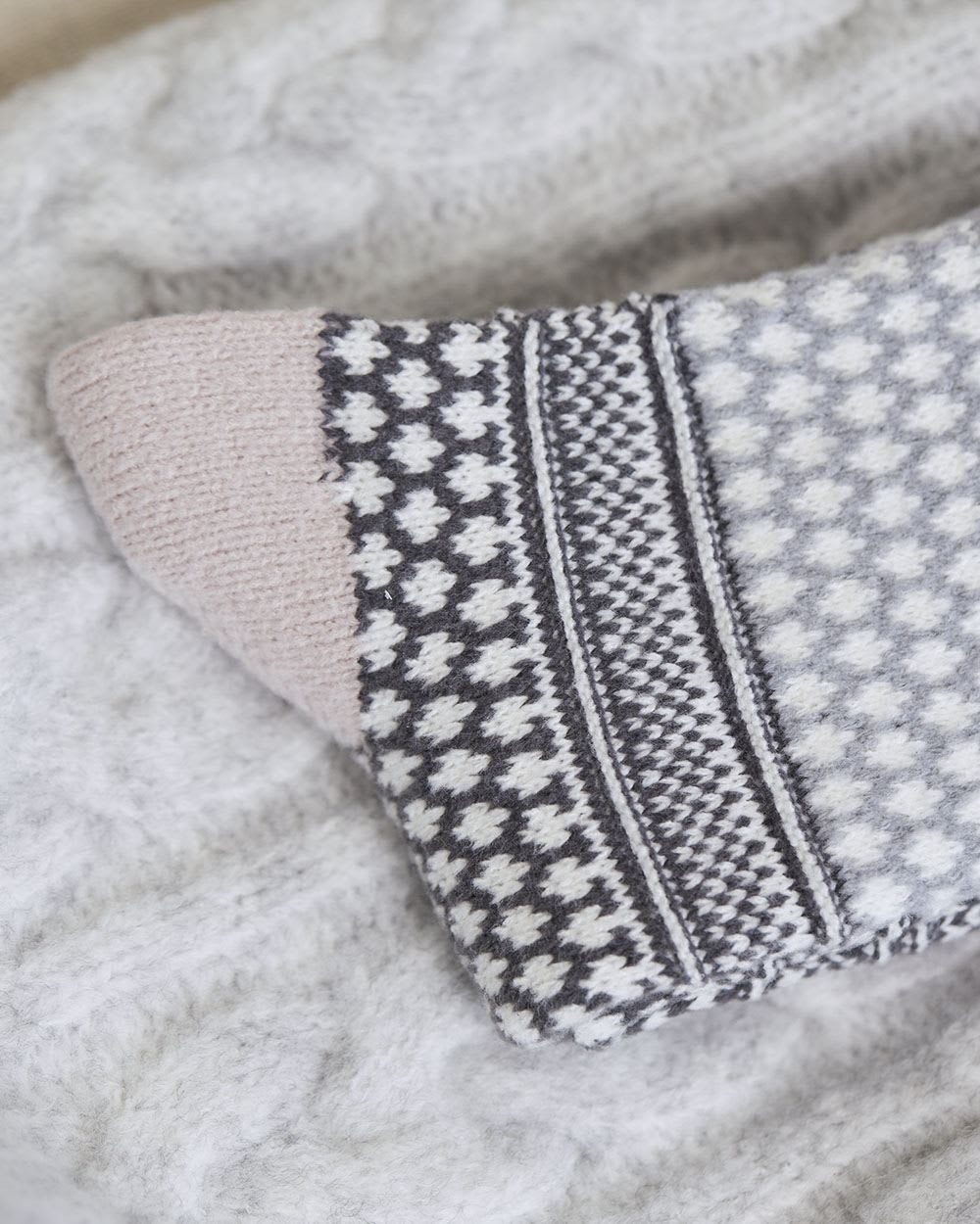 Cable-Knit Cozy Socks