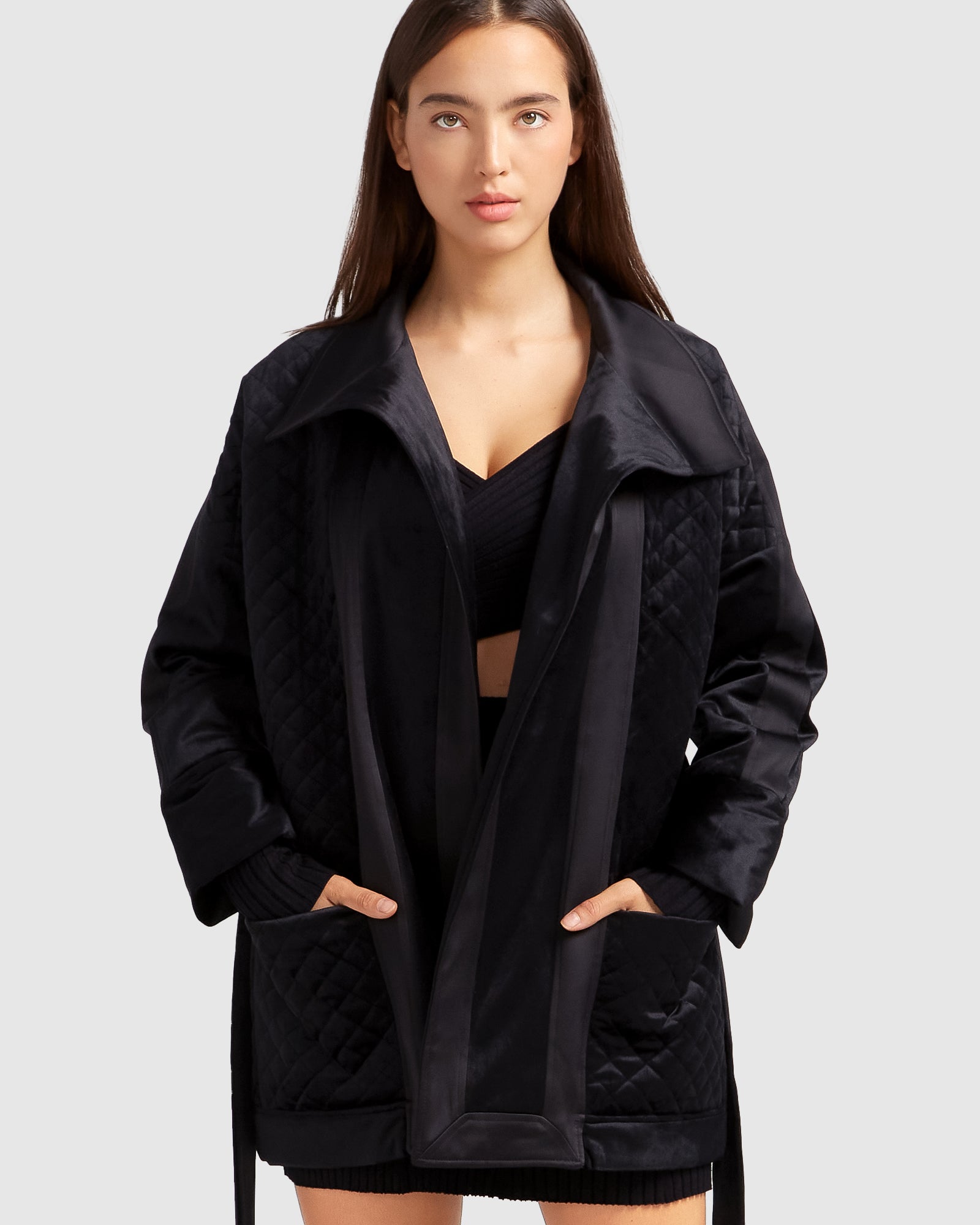 Belle & Bloom Ace of Spades Velvet Coat