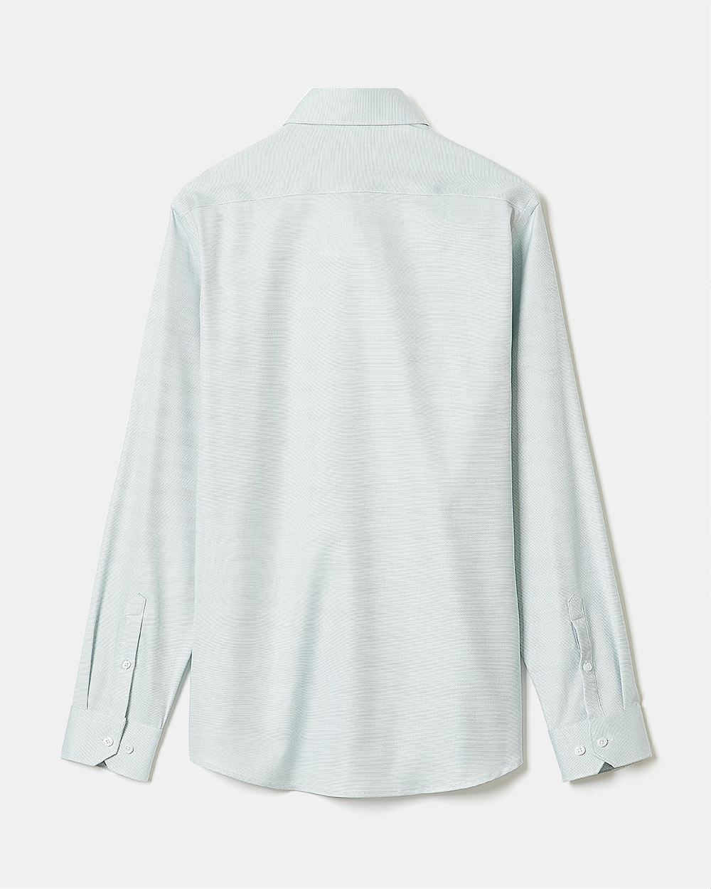 Tailored-Fit Two-Tone Dobby Easy-Care Dress Shirt