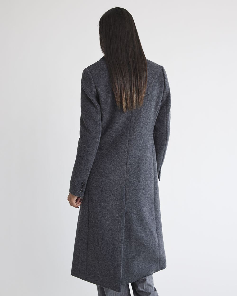 Double-Breasted Luxurious Wool Coat