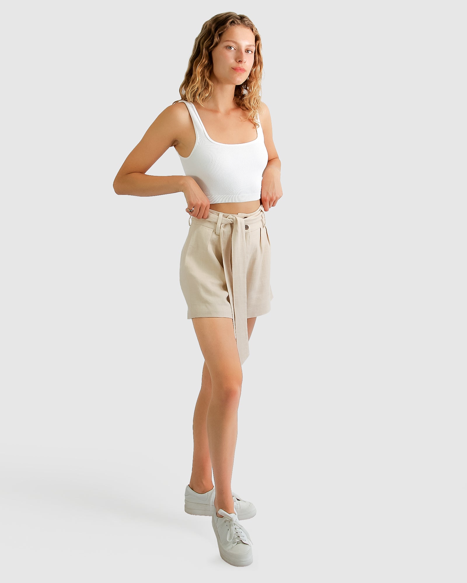 Belle & Bloom Limitless Belted Shorts