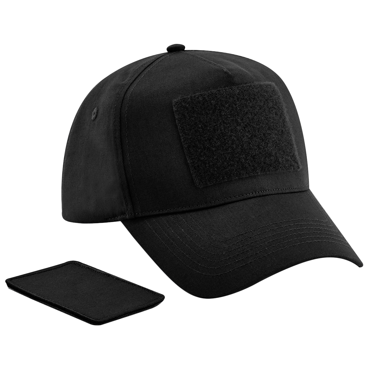 Beechfield - Unisex Adult 5 Panel Removable Patch Cap