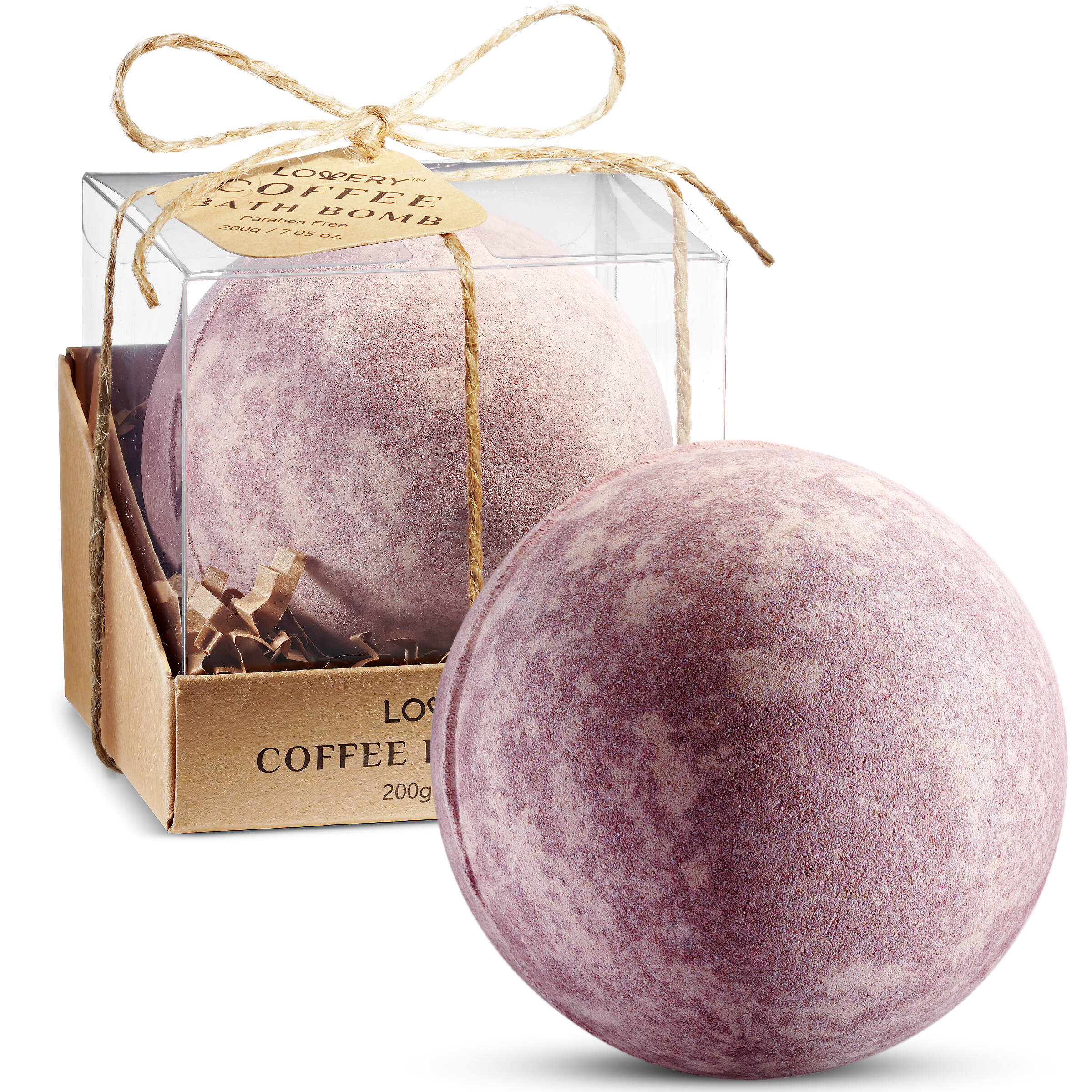 Lovery Coffee Handmade Bath Bomb, 7oz Extra Large Spa Body Care Ball
