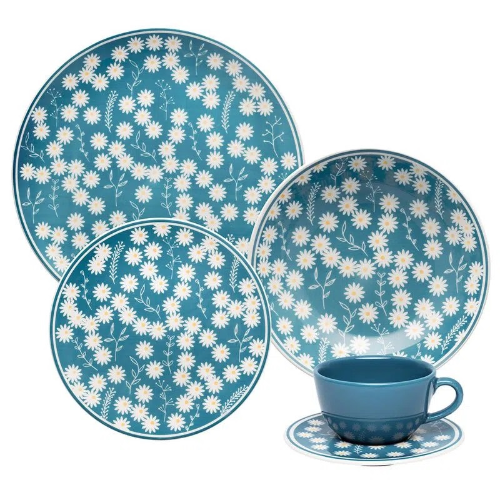 Oxford Unni Daisy 20 Pieces Dinnerware Set Service for 4