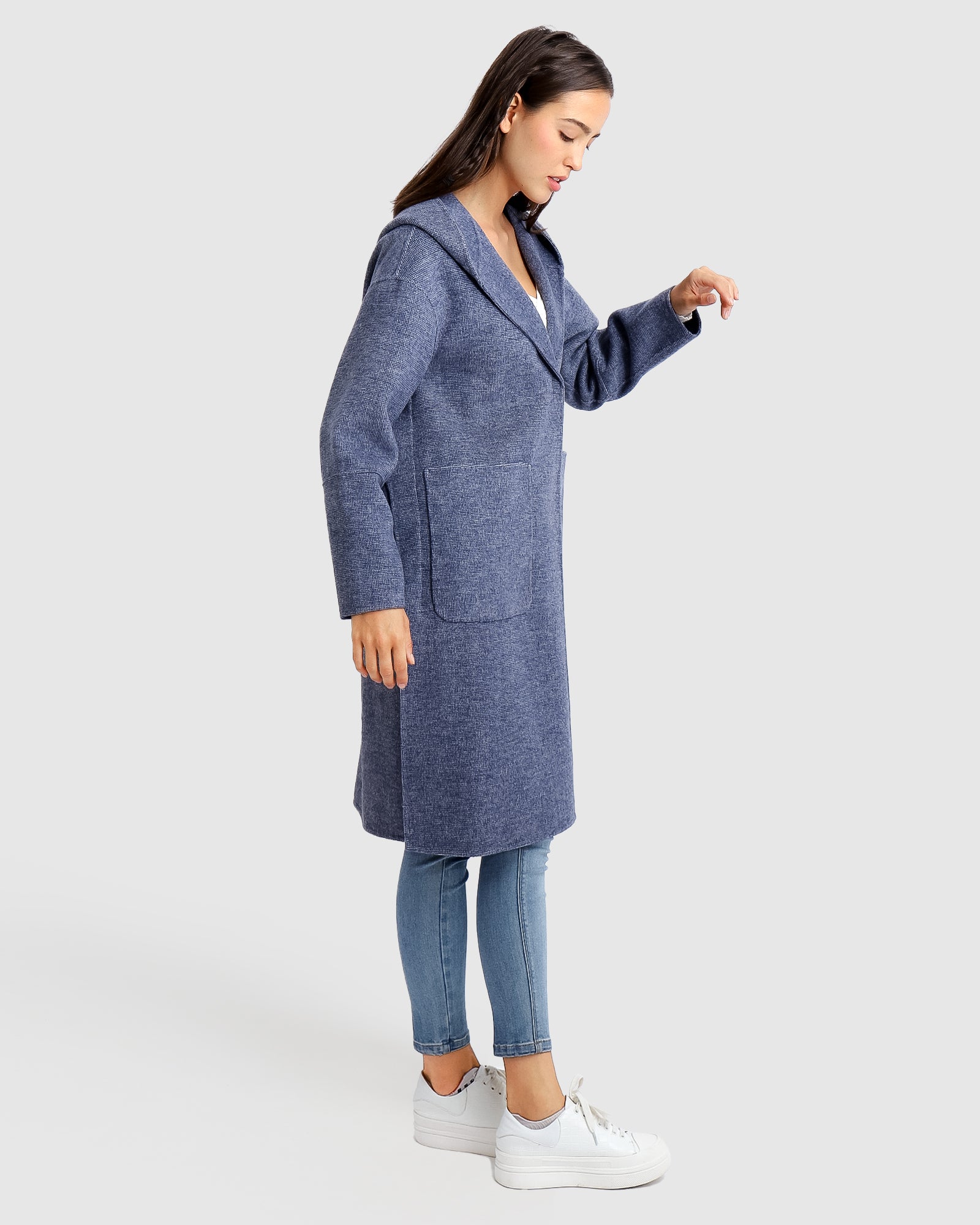 Belle & Bloom Walk This Way Wool Blend Oversized Coat