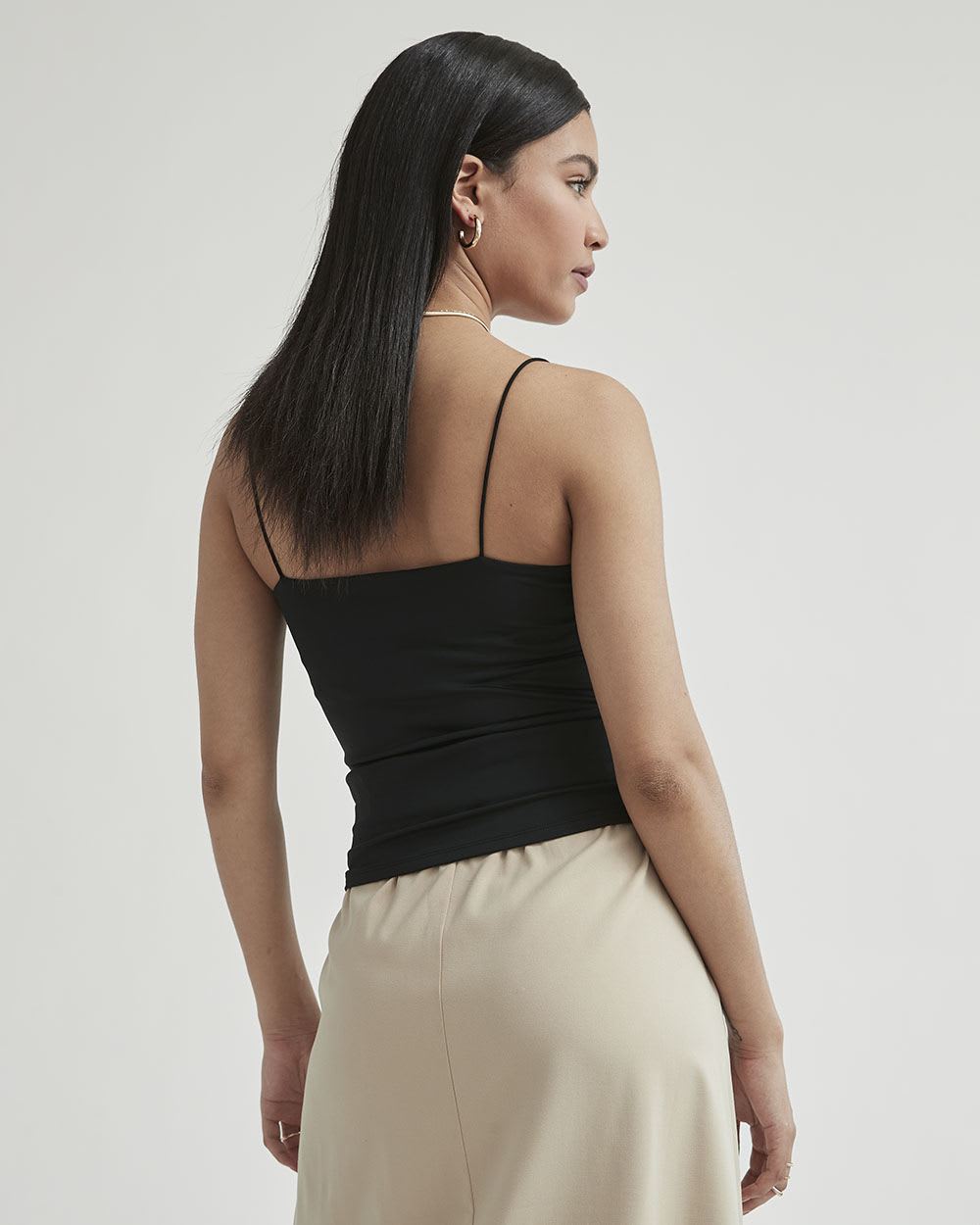 Square-Neck Cropped Cami