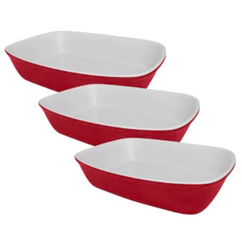 Oxford Bakeware Set of 3 Red