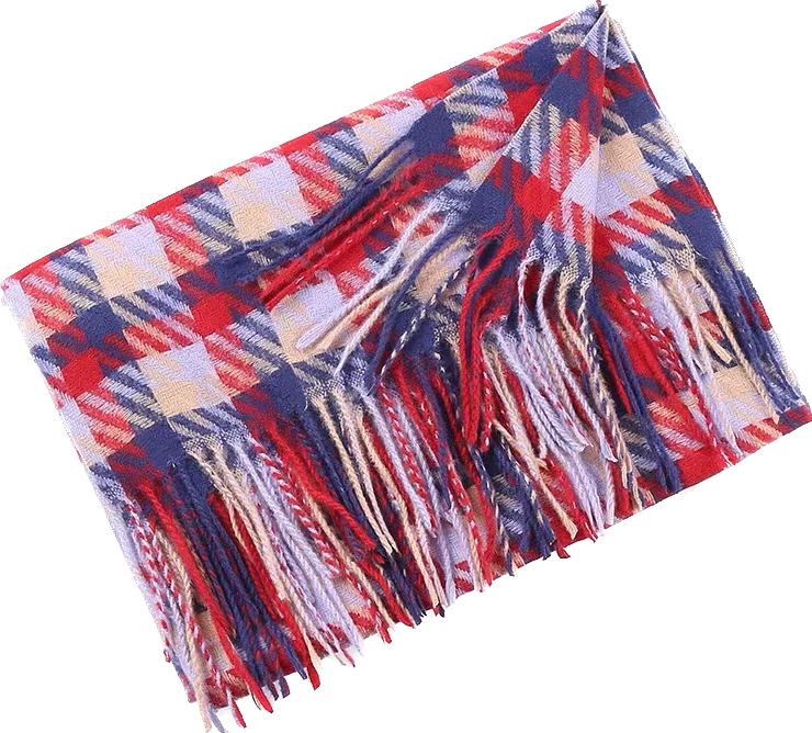 CR Ladies - Woven Plaid Knit Scarf