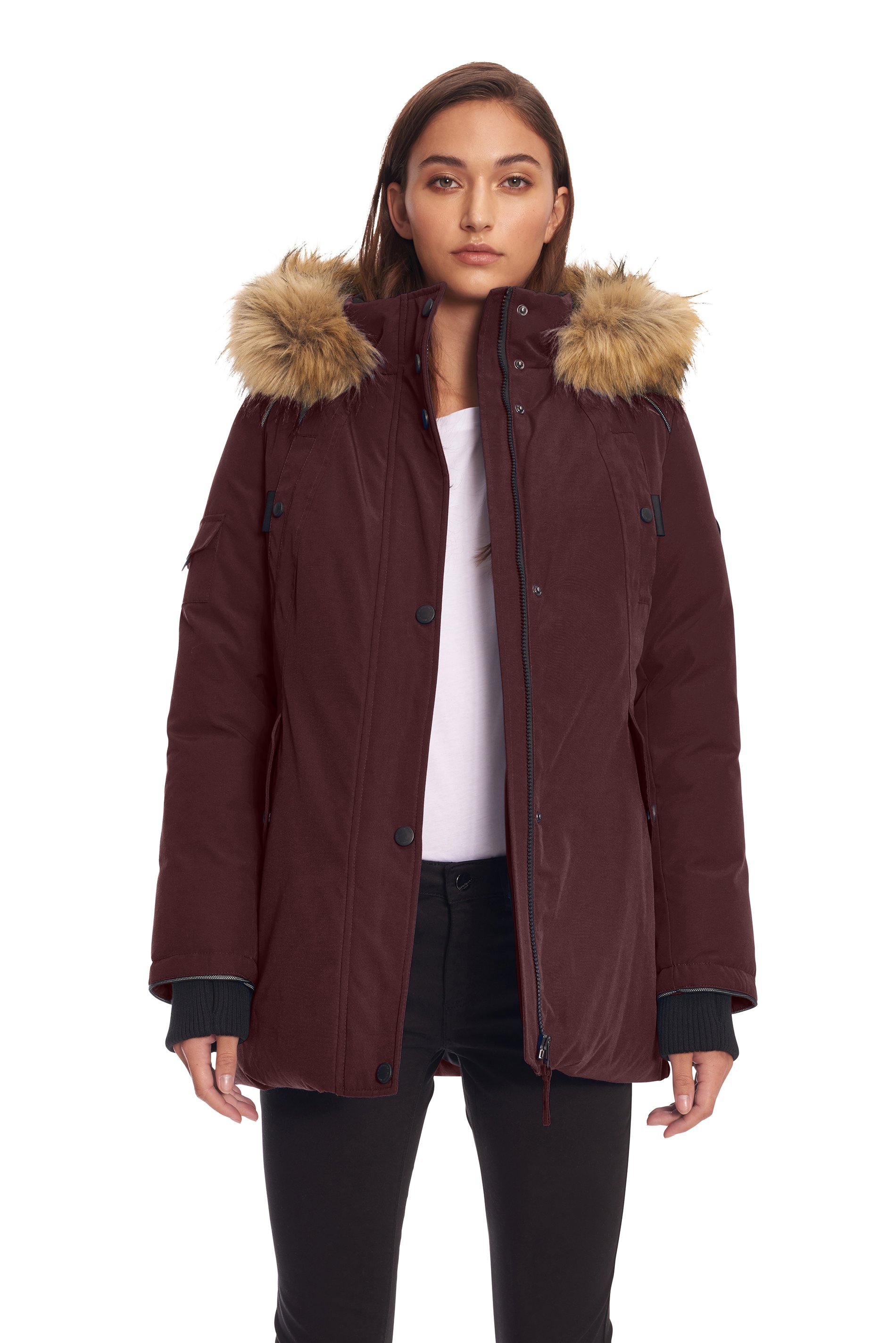 Alpine North Women's Vegan Down Recycled Parka Winter Jacket