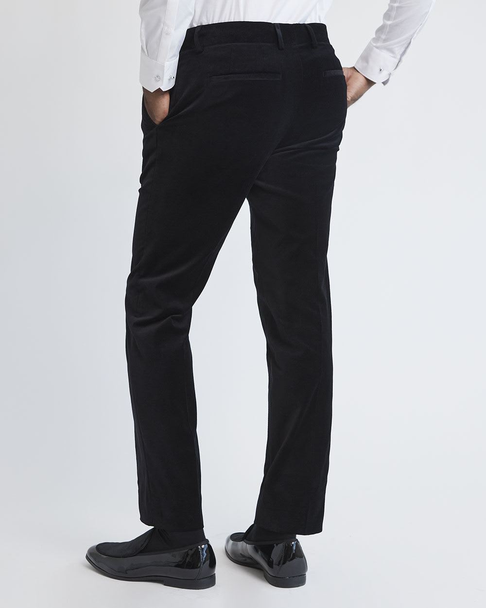 Tailored-Fit Velvet Suit Pant