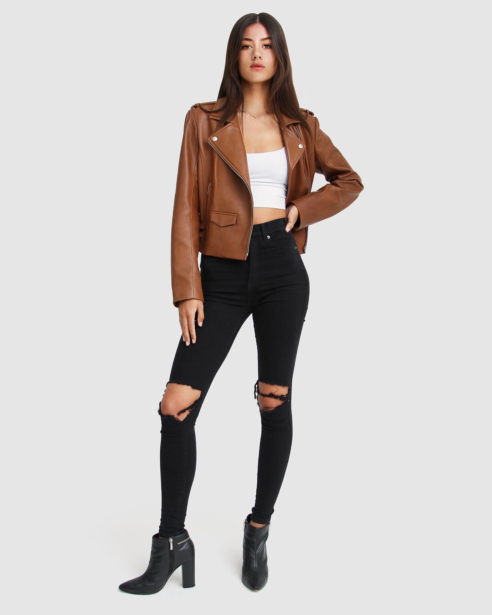 Belle & Bloom Just Friends Leather Jacket
