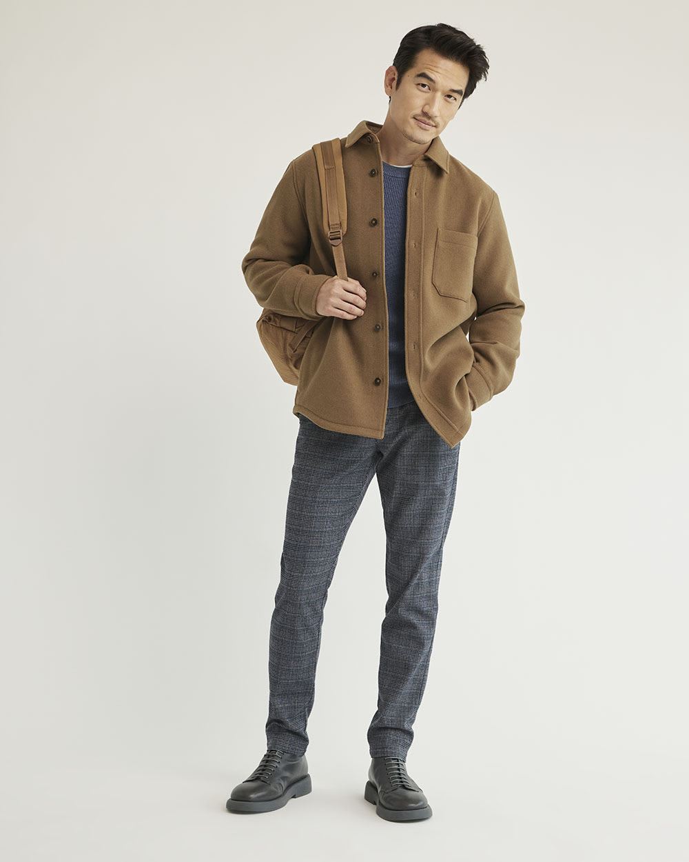Solid Wool Overshirt