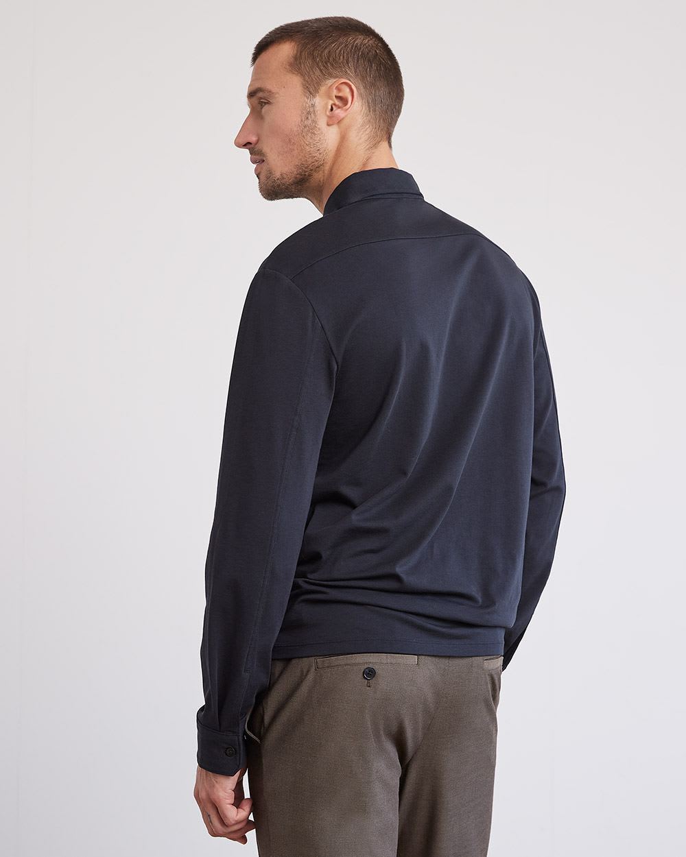 Long-Sleeve Supima (R) Cotton Polo