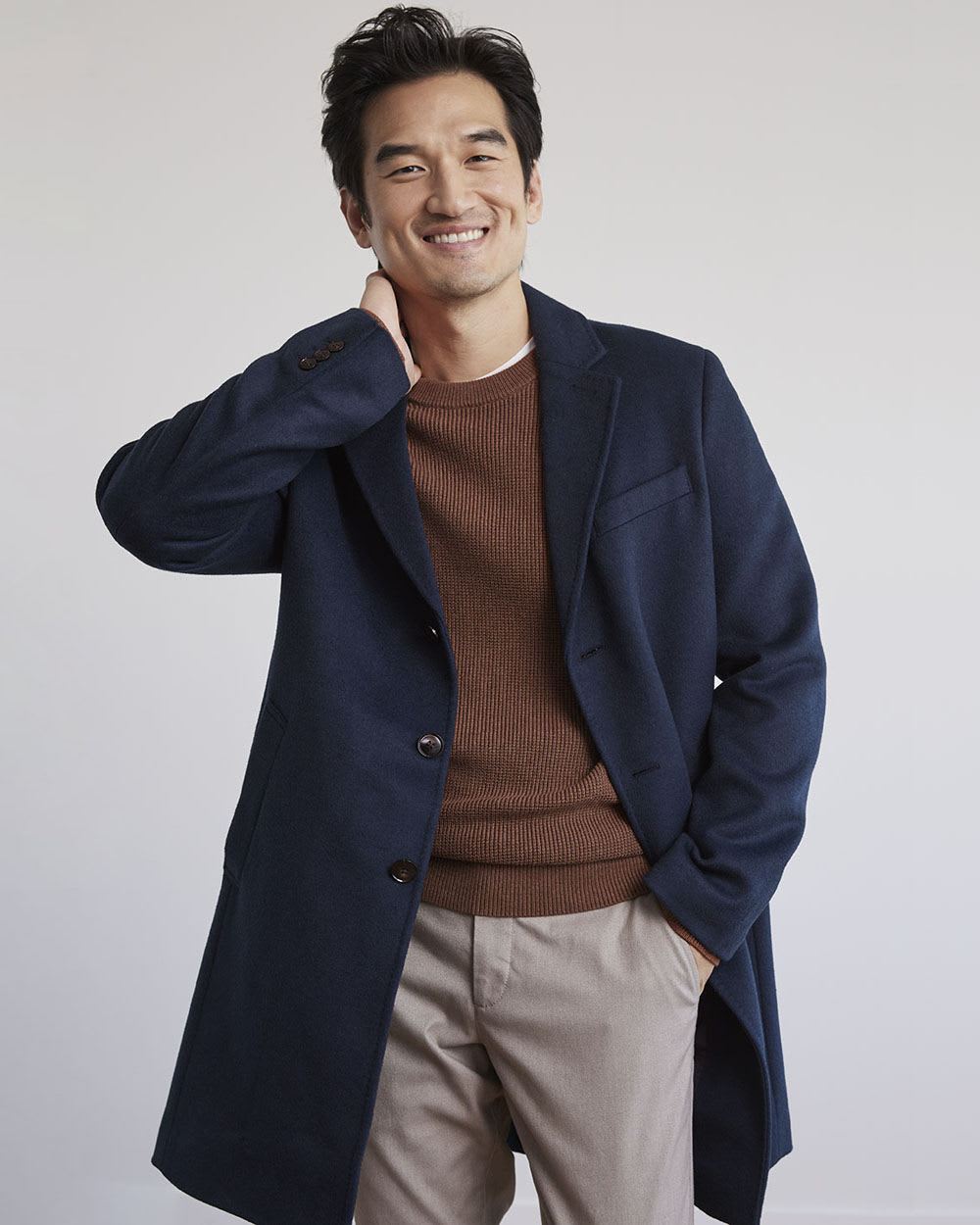 Classic Wool Coat with Tailored Collar