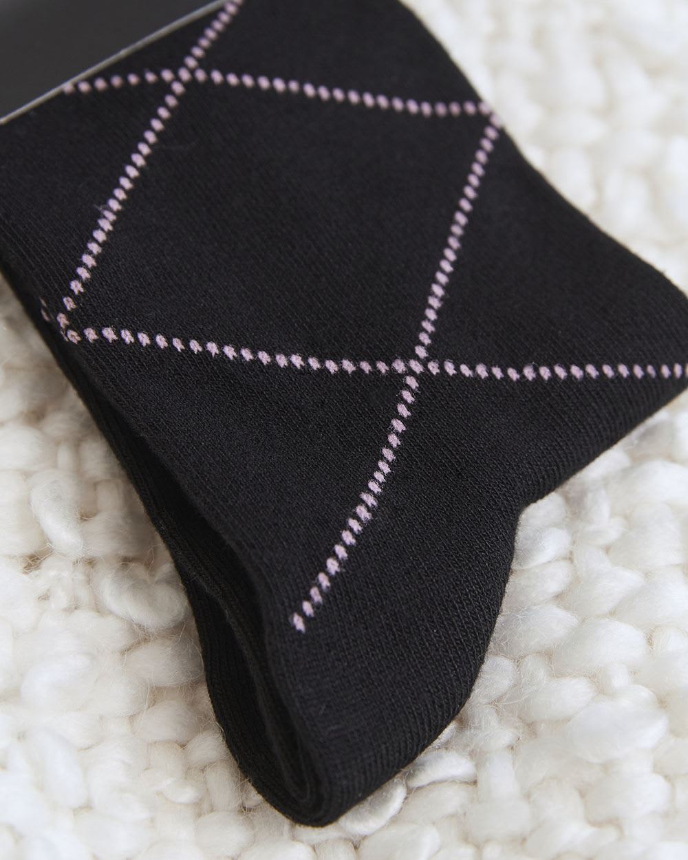 Bamboo Crew Socks with Scalloped Edges