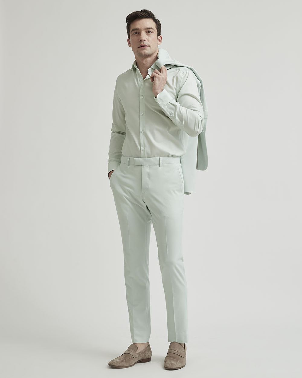 Slim Fit Mint Suit Pant