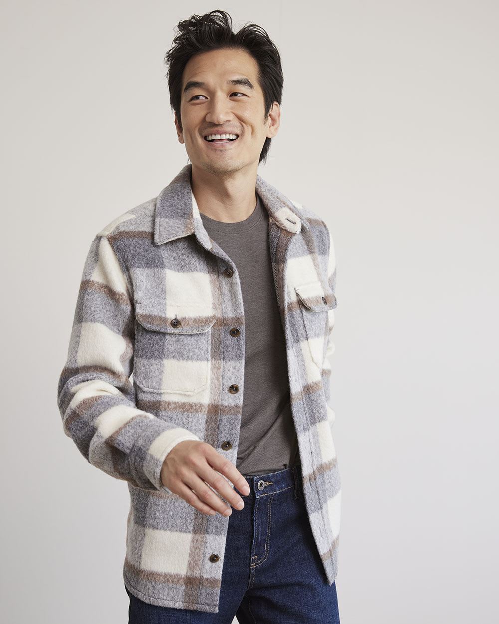 Plaid Twill Overshirt