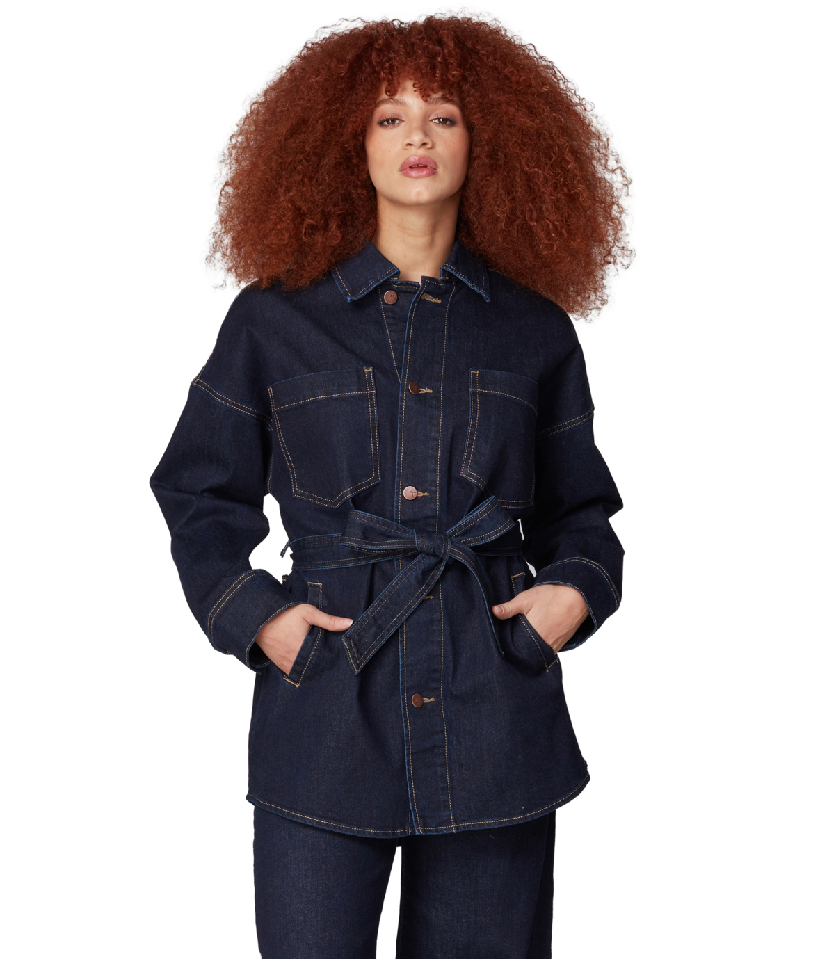 Lola Jeans HAYDEN-DRB Belted Jacket
