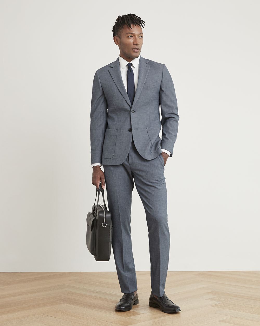 Slim-Fit Knit-Like Pant