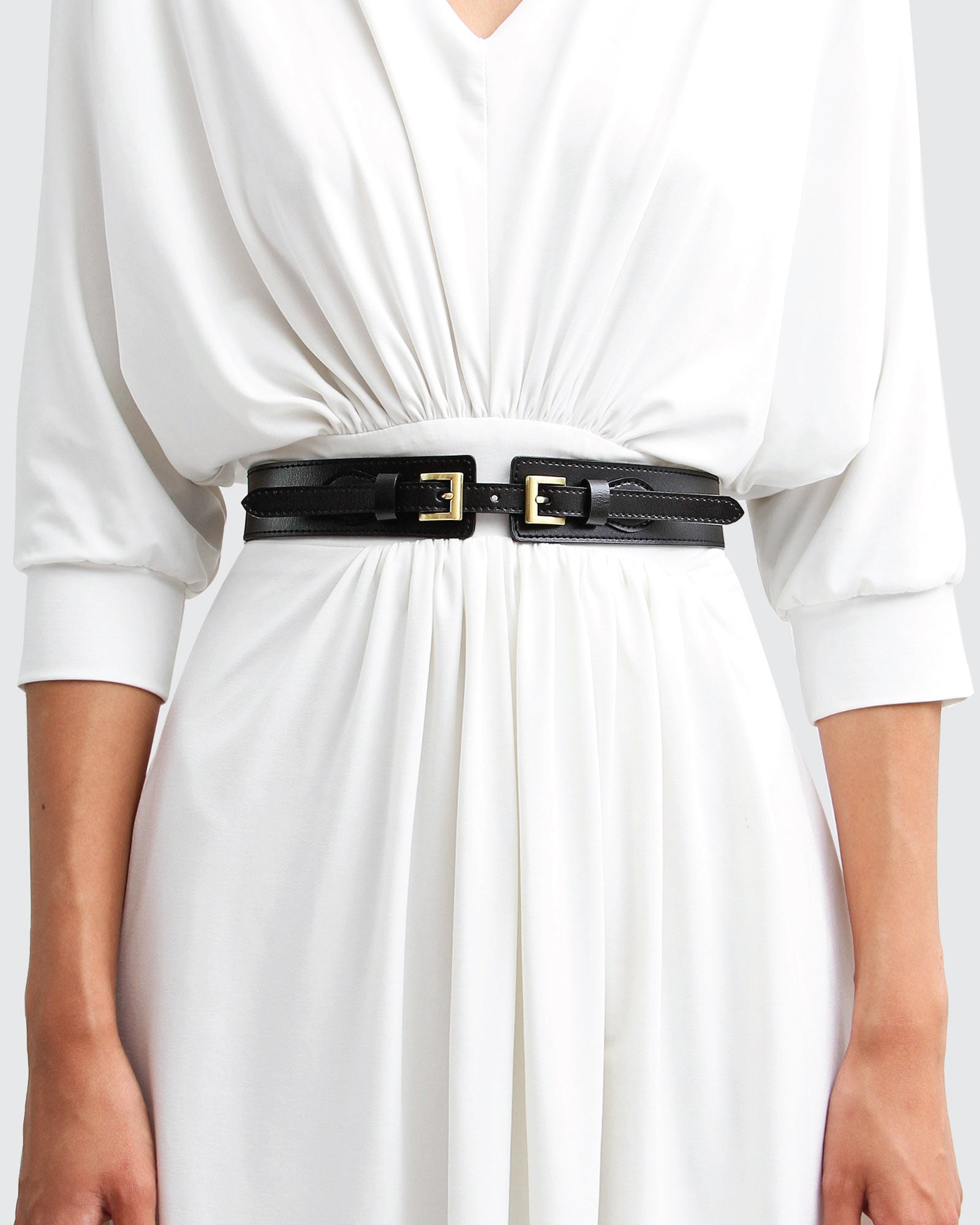 Belle & Bloom London Fog Leather Waist Belt
