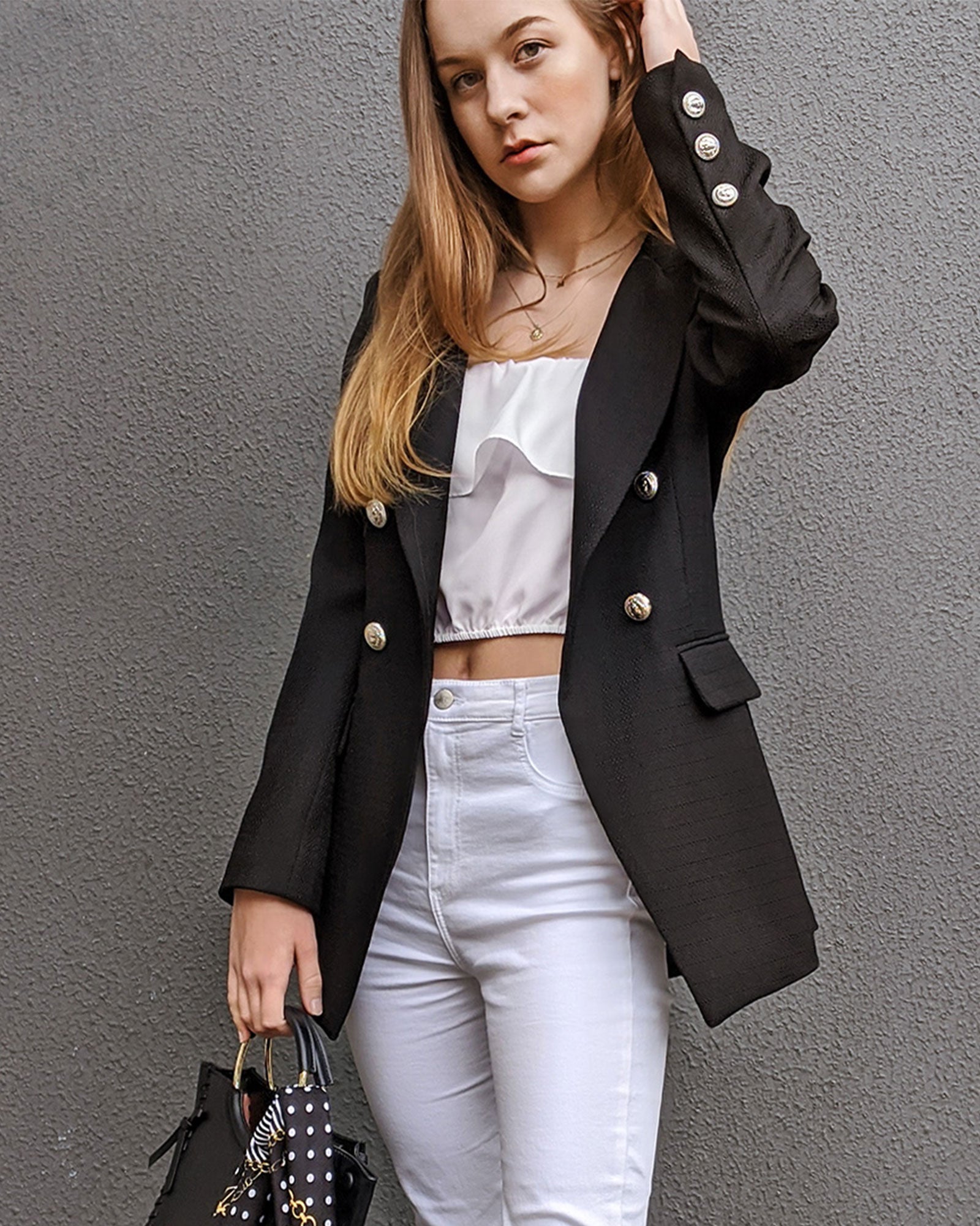 Belle & Bloom Princess Polina Textured Weave Blazer