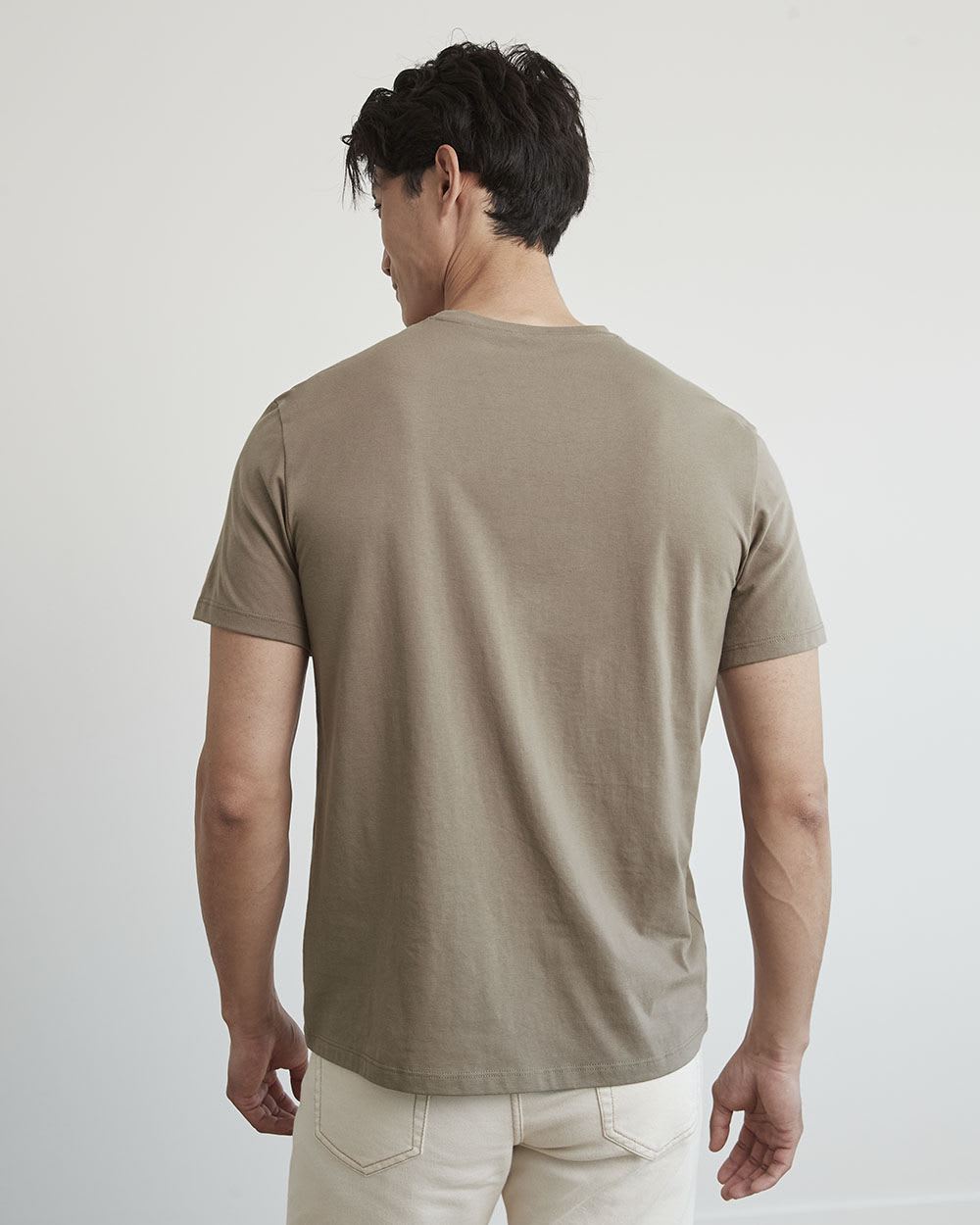 Short-Sleeve Crew-Neck Solid Tee