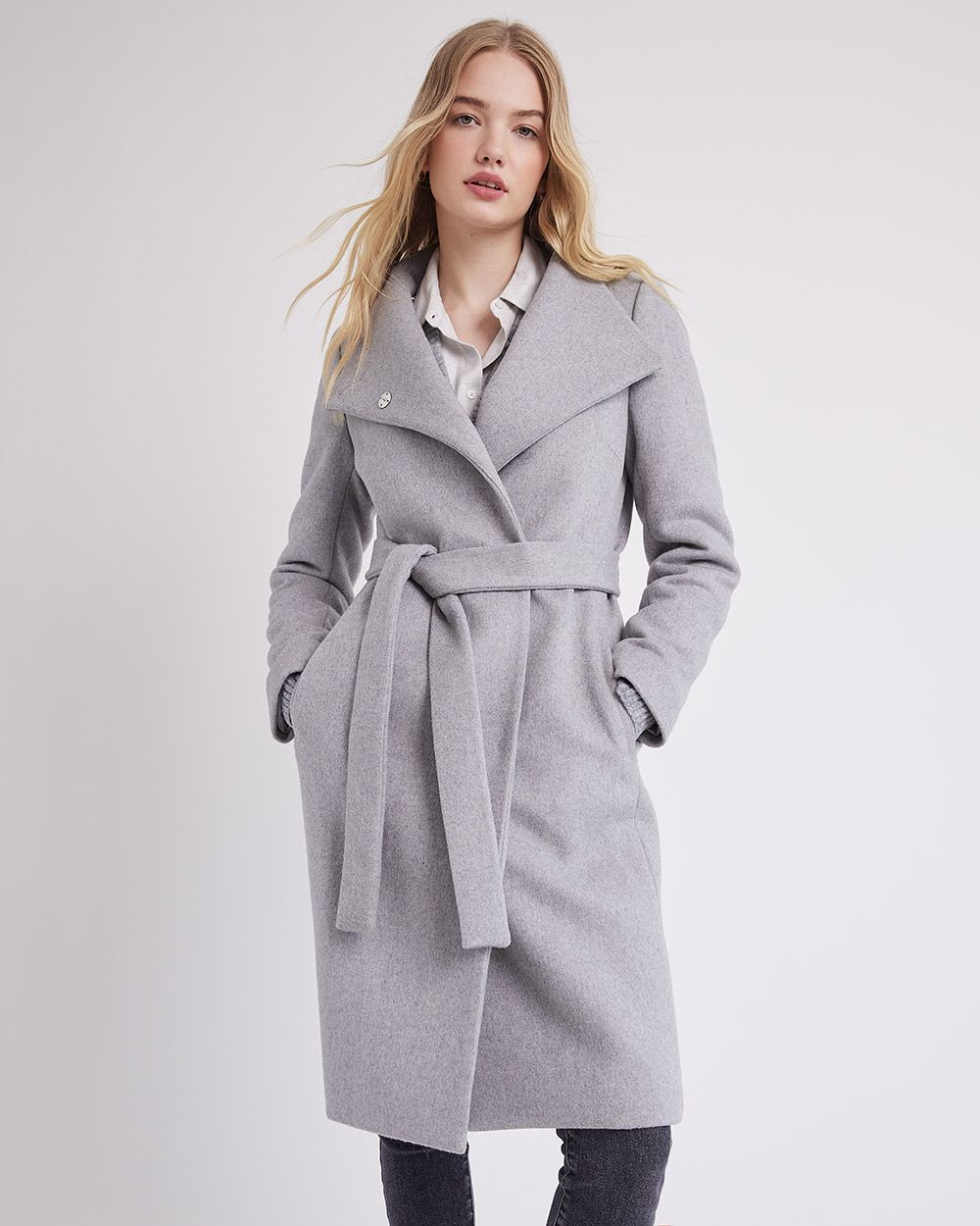 Classic Wool Coat with Polyfill Insulation