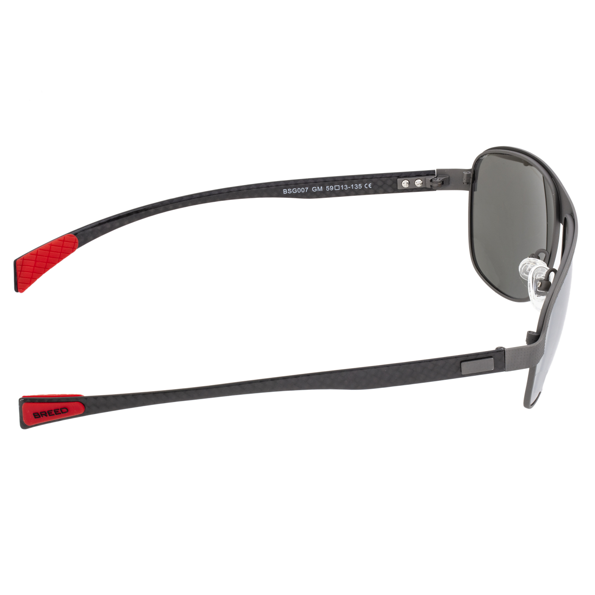 Breed - Hardwell Titanium and Carbon Fiber Polarized Sunglasses - Silver/Blue