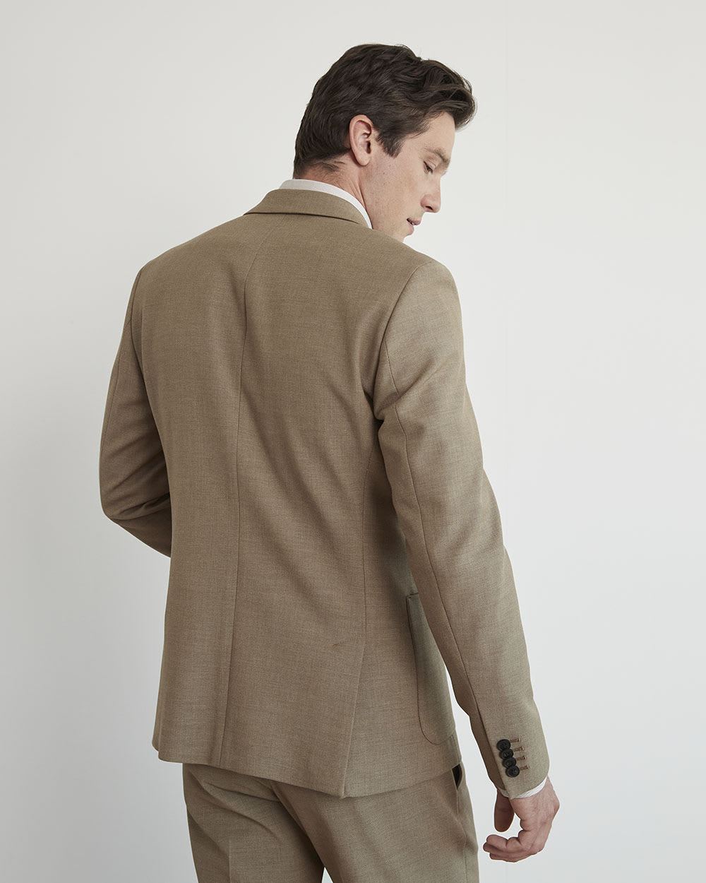 Slim-Fit Knit-Like Blazer