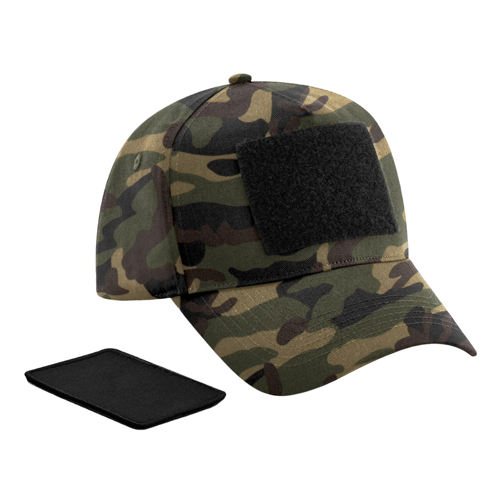 Beechfield - Unisex Adult Camo Removable Patch Baseball Cap