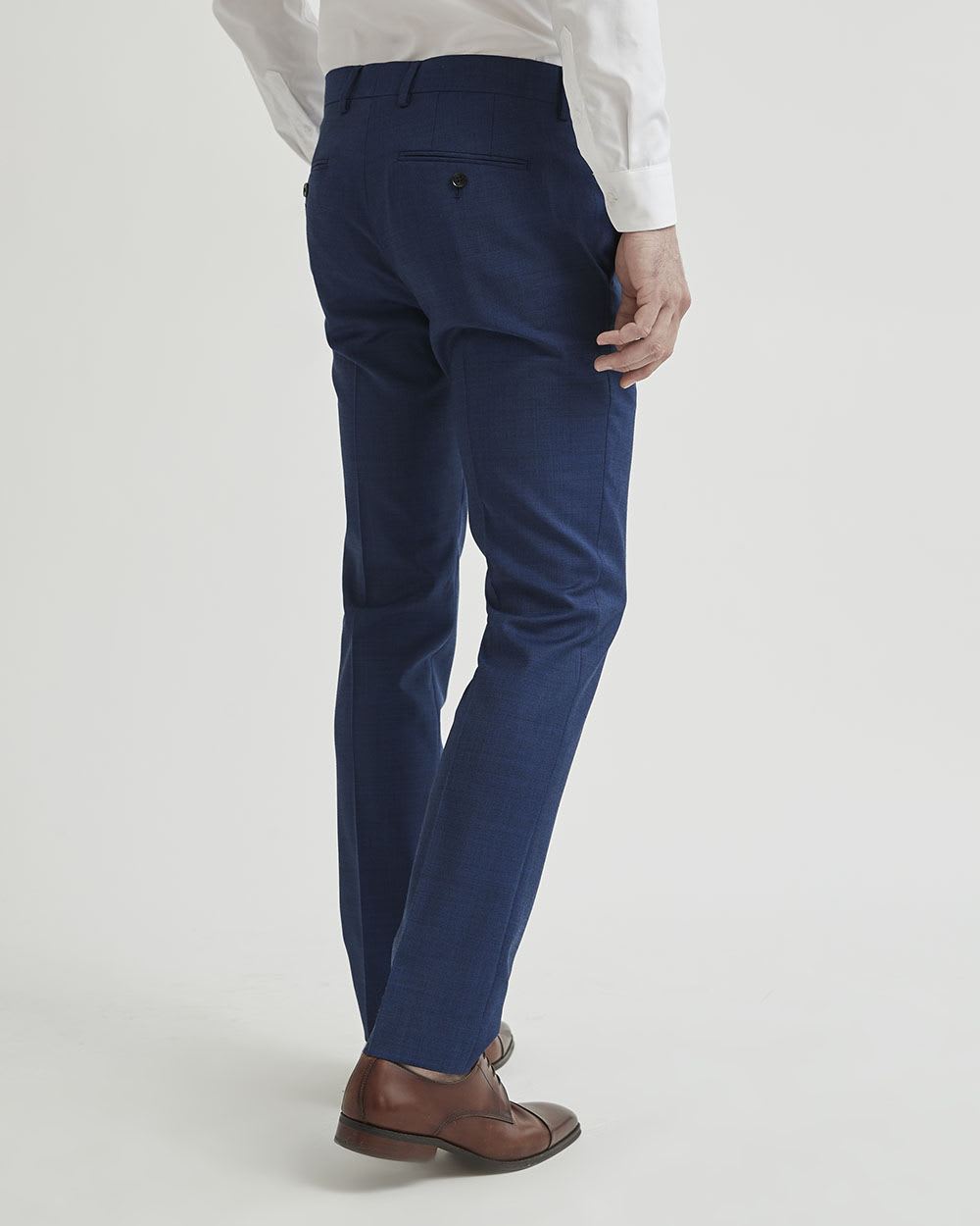 Medium Blue Wool Essential Dress Pant