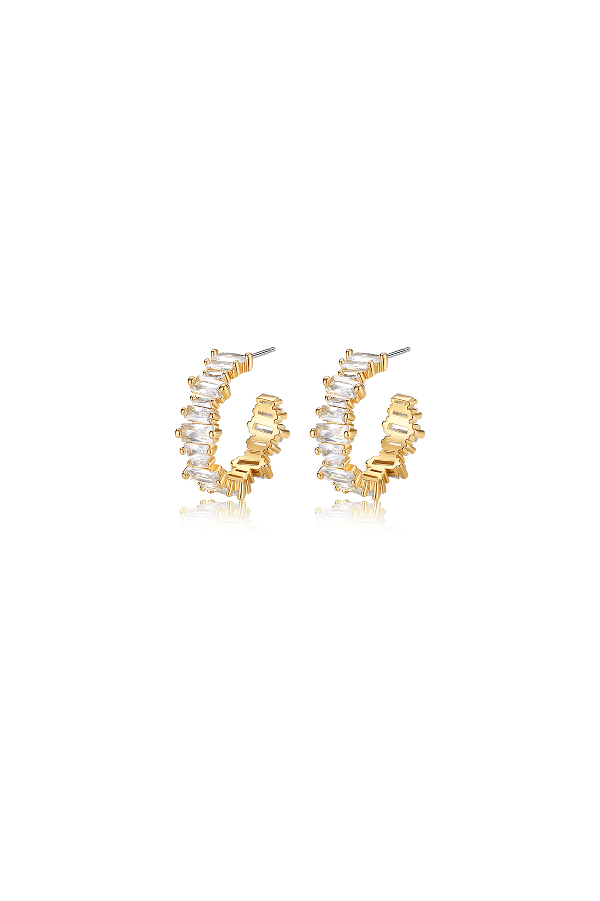 Classicharms-T Shape Zirconia Earrings