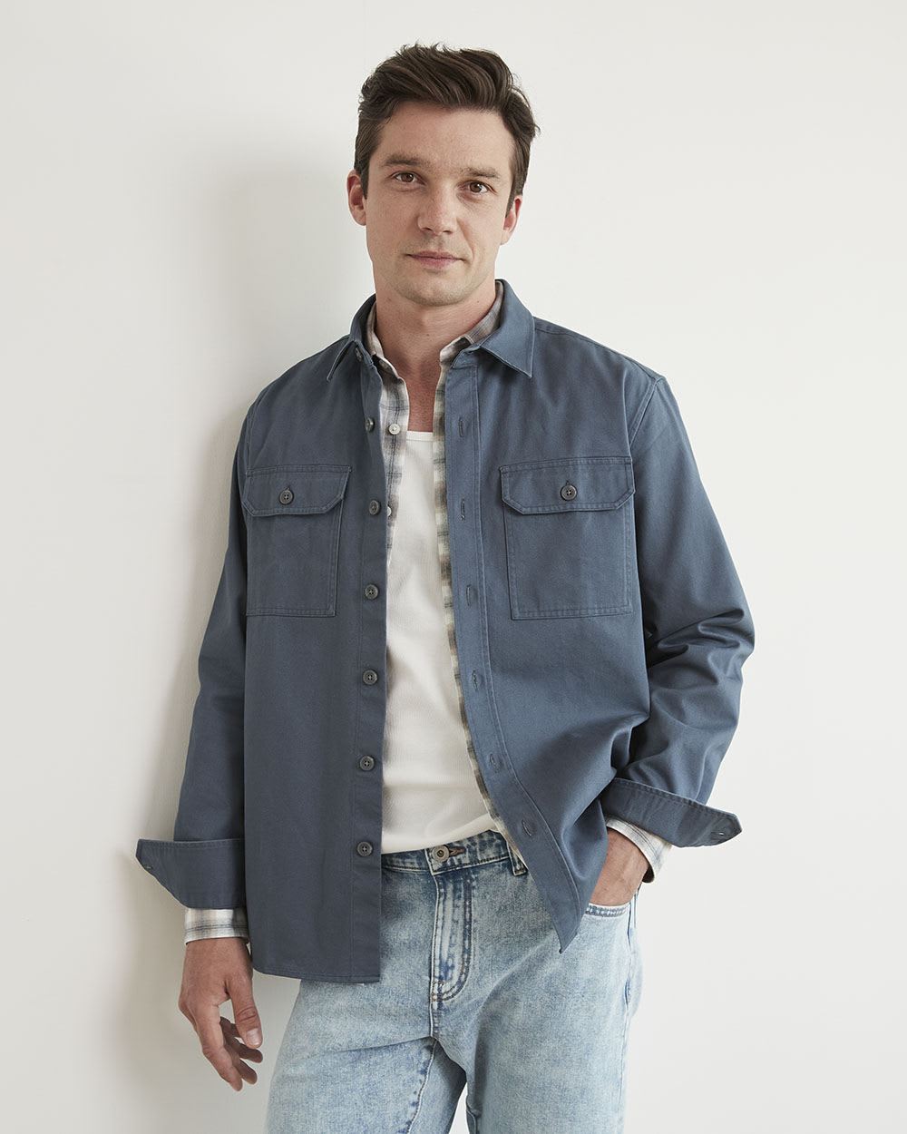 Casual Twill Overshirt