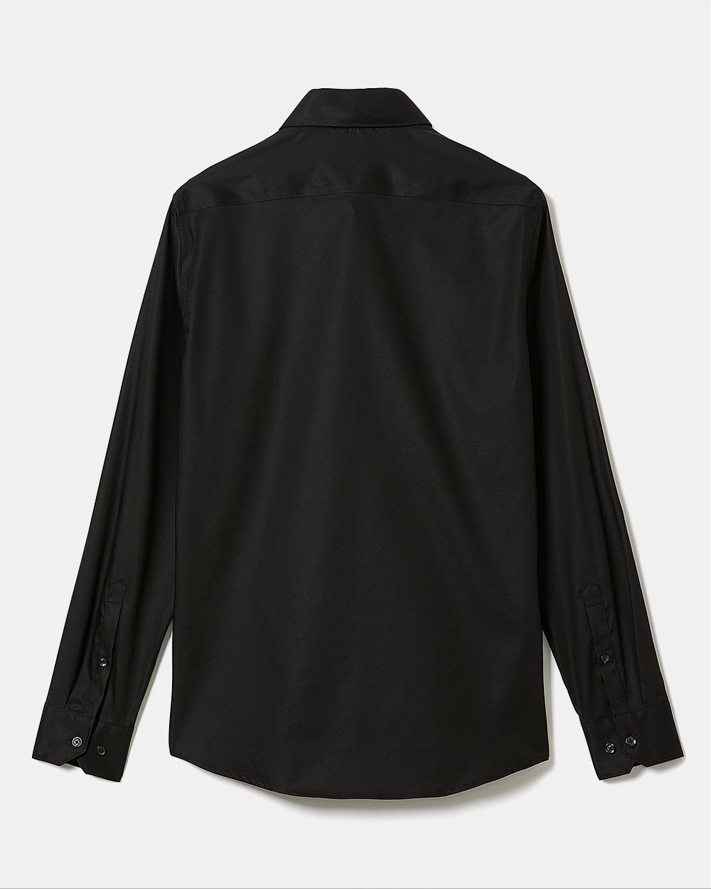 Slim-Fit Solid Sateen Dress Shirt