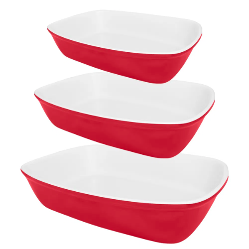 Oxford Bakeware Set of 3 Red