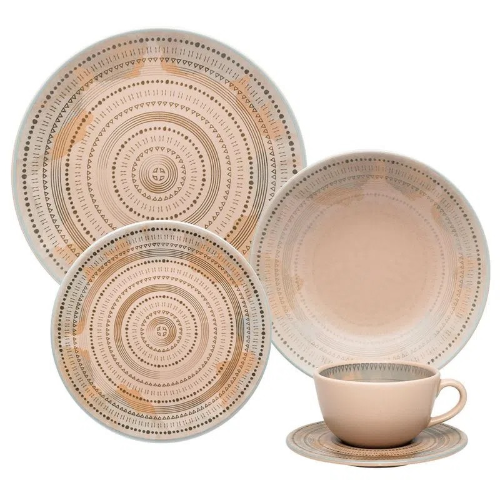 Oxford Unni Ancestral 20 Pieces Dinnerware Set Service for 4