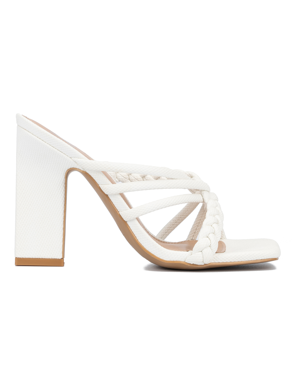 New York & Company Dalia Women's Braided Strap Heeled Sandal