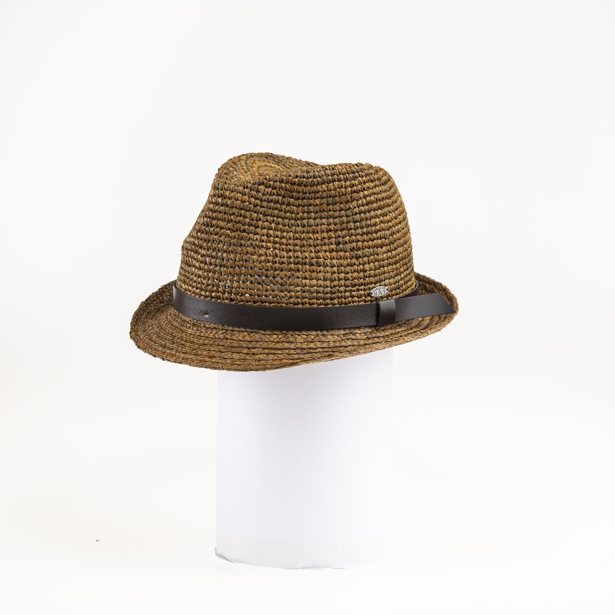 Canadian Hat 1918 - Carl Fedora Hat With Leather Trim
