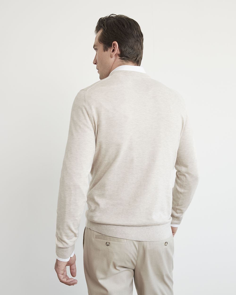 Solid Crew-Neck Sweater