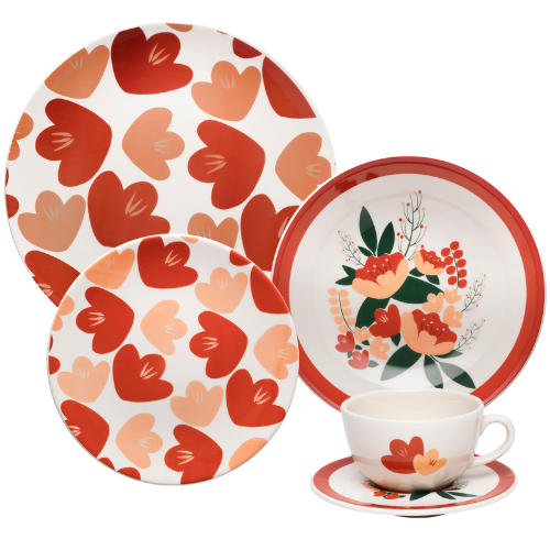 Oxford Unni Love 20 Pieces Dinnerware Set Service for 4