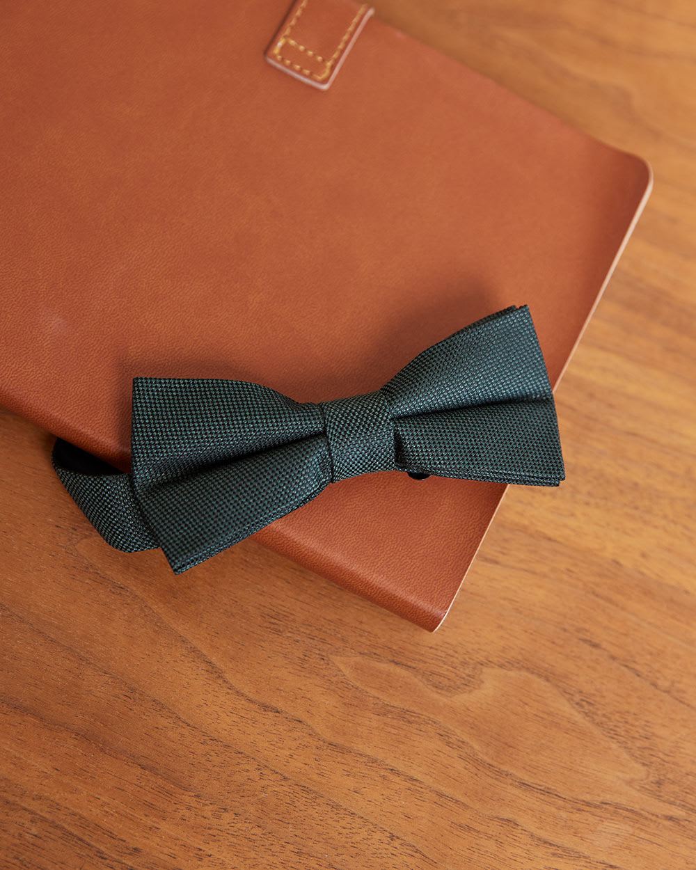 Solid Flannel Bow Tie