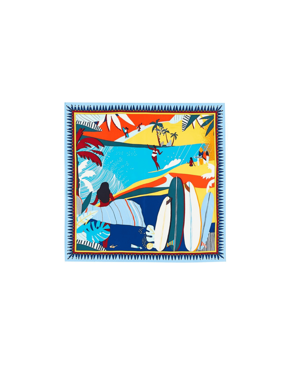 SURFIN Scarf in Blue