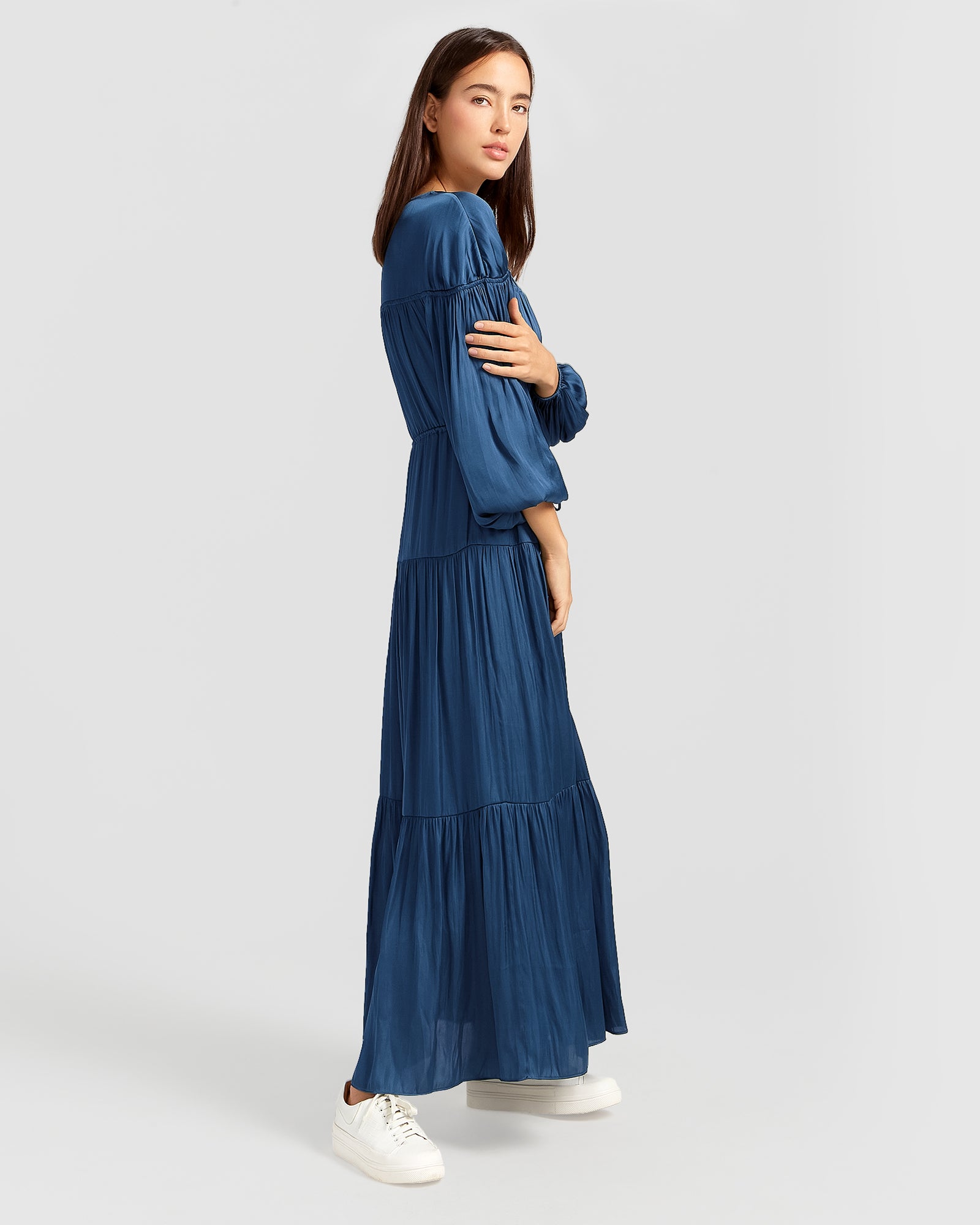 Belle & Bloom Window Seat Tiered Maxi Dress