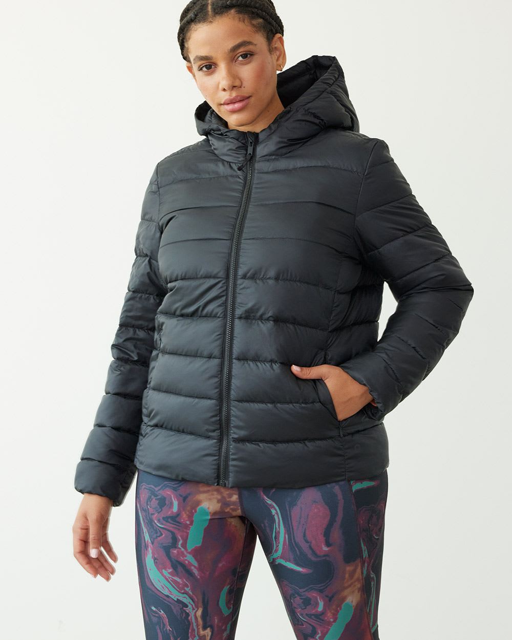 Short Quilted Packable Jacket