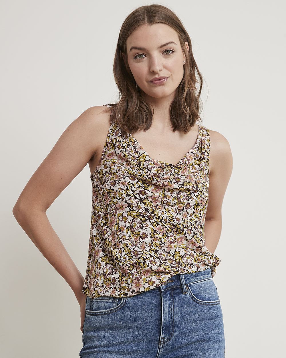 Silky Crepe U-Neck Cami