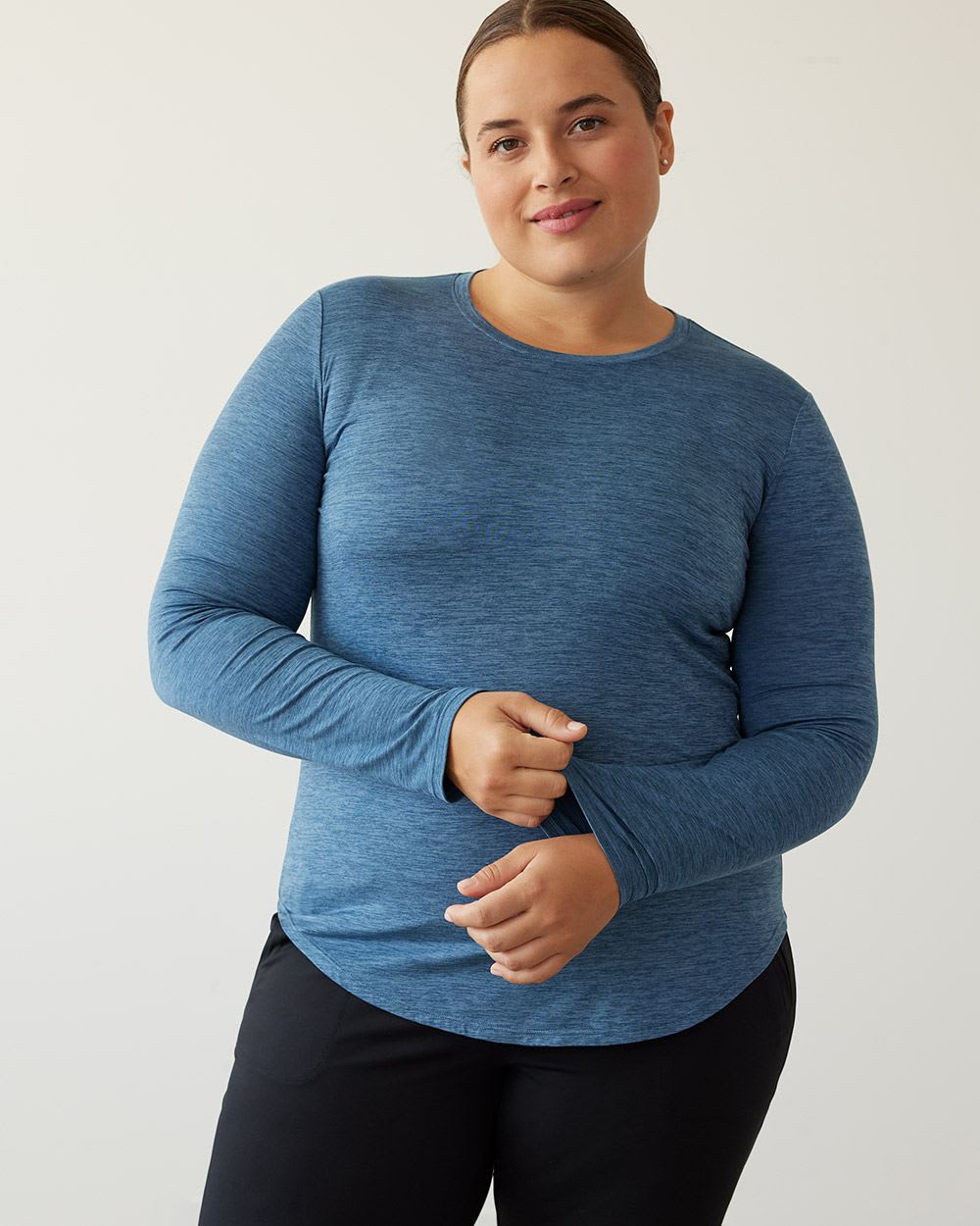 Long-Sleeve Crew-Neck Tee - Dry Lux Hyba Essentials